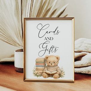 Cards and Gifts Storybook New Chapter Baby Shower Poster