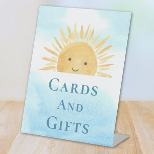 Cards And Gifts Sun-Themed Baby Shower  Pedestal Sign