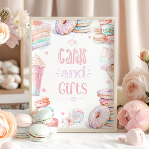 Cards and gifts Sweet pastel birthday Poster