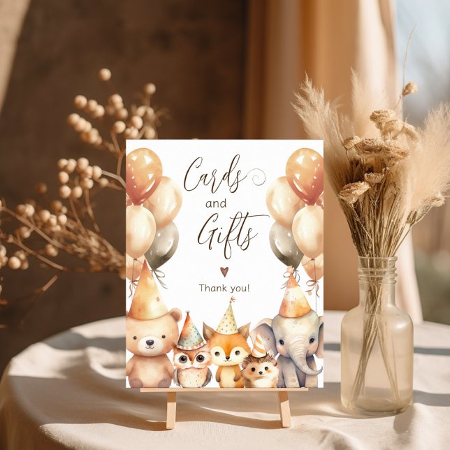 Cards and Gifts Watercolor Animals Baby shower Poster (Creator Uploaded)