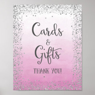 Cards and Gifts Wedding Poster Print