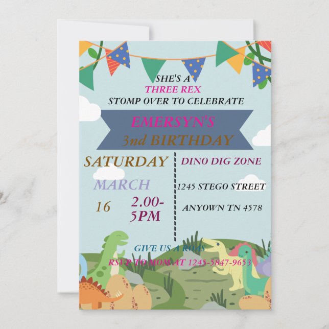 CARDS BIRTHDAY INVITATION (Front)