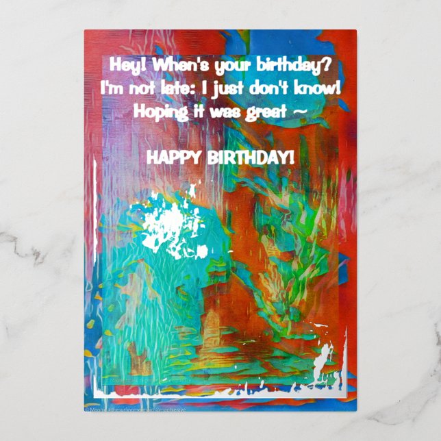 "CARDS BY MAGHIE" #CARDSBYMAGHIE CARDSBYMAGHIE.COM FOIL HOLIDAY CARD (Front)