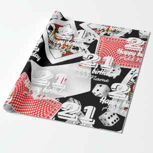 Cards & dice wrapping paper