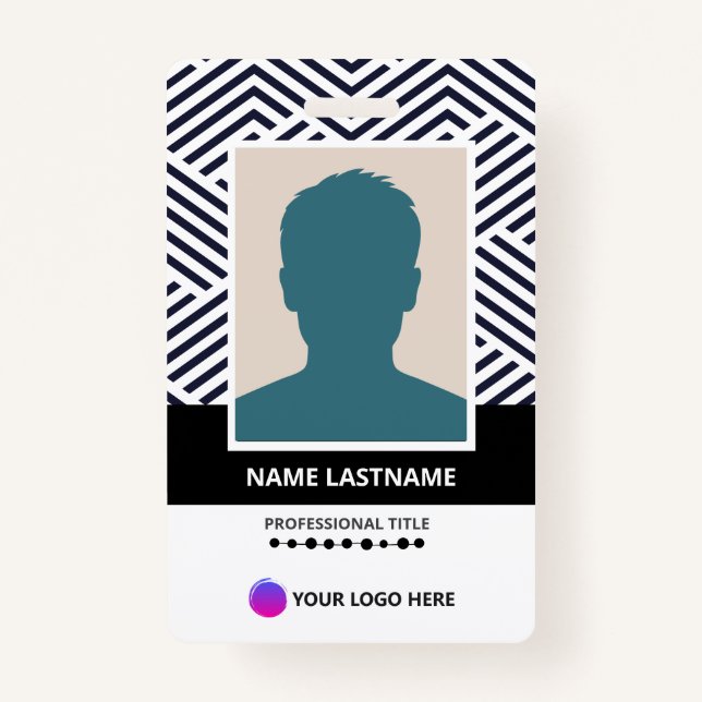 Cards Employee Custom Printing ID ID Badge (Front)