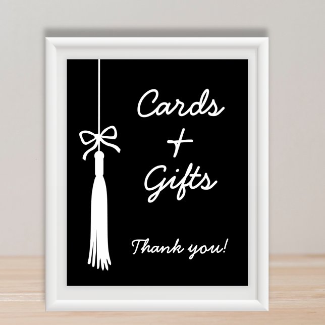 Cards & Gifts Bow Black Coquette Graduation Sign (Cards & Gifts Bow Black Coquette Graduation Sign)