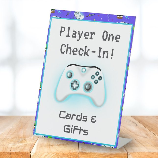 Cards & Gifts Epic Gamer Birthday Critical Hit! Pedestal Sign (Creator Uploaded)