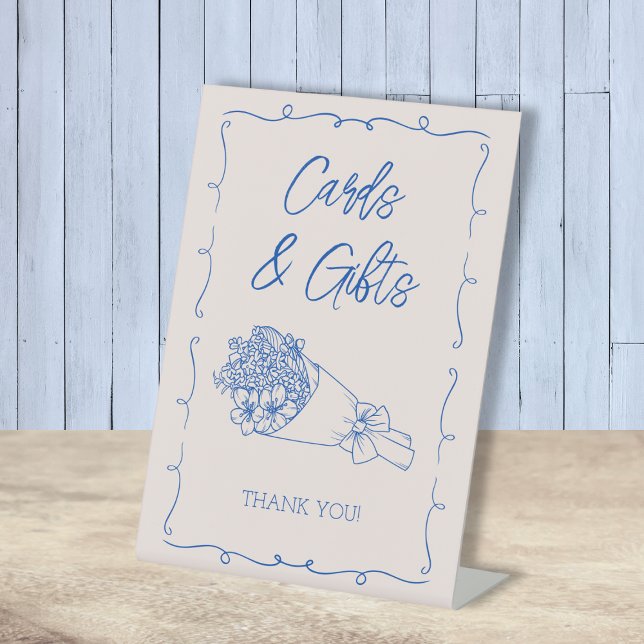 Cards & Gifts Farmer's Market Bridal Shower Pedestal Sign (Cards & Gifts Farmer's Market Bridal Shower Pedestal Sign)