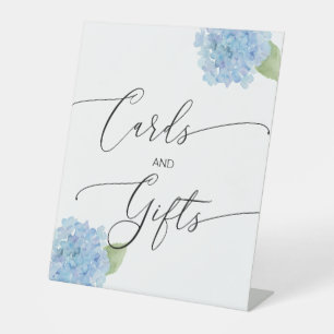 Cards & Gifts Hydrangea Pedestal Sign