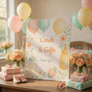 Cards & Gifts Poster Soft Watercolor Decor