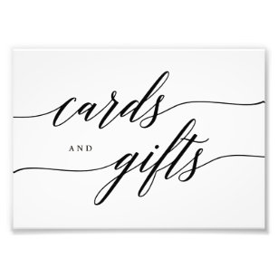 Cards Gifts Sign EDITABLE COLOR AND SIZE MSC