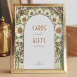 Cards & Gifts Sign Vintage Art Nouveau by Mucha<br><div class="desc">Cards & Gifts Sign in a Vintage Art Nouveau style by Mucha! This elegant sign features a beautiful Art Deco design by artist Alphonse Mucha. Our customization tool allows you to quickly edit the text to fit your needs. Choose from various font styles and colors to match your party theme....</div>