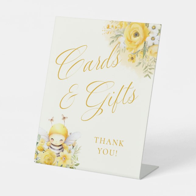 Cards & Gifts Sweet Honey Bee Pedestal Sign (Front)