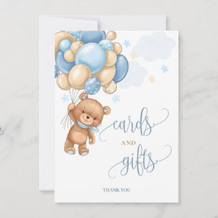 Cards & Gifts Teddy Bear Balloons Baby Shower Sign