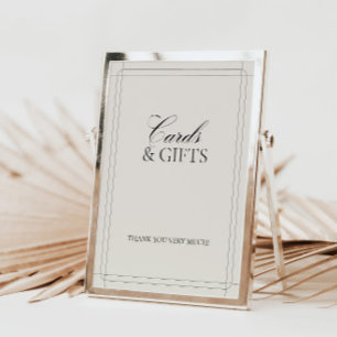 Cards & Gifts Vintage Classic Light Grey Sign   