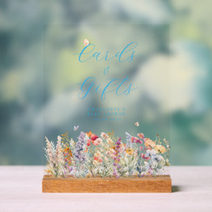 Cards & Gifts! Wildflower  Acrylic Sign
