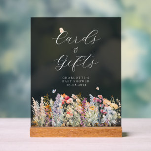 Cards & Gifts! Wildflower  Acrylic Sign