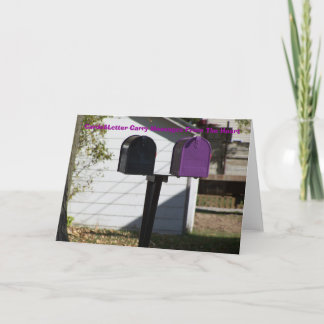 Cards&Letters Carry Messages From The Heart Card