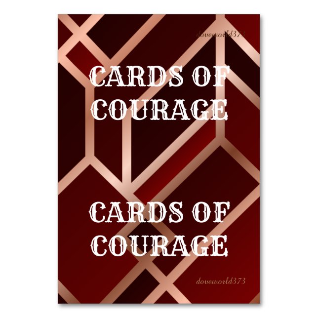Cards of Courage Game (Front)