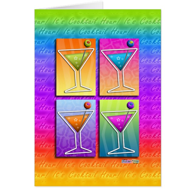 Cards - Pop Art Martinis (Front)
