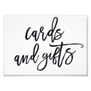 Cards Sign Choose Your Size Brushed Calligraphy