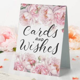 Cards & Wishes Floral Wedding Reception