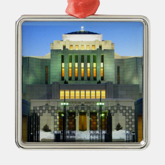 Cardston Alberta Temple Square Ornament (Front)