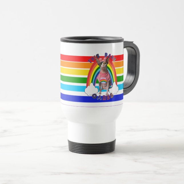 Care Bare Pride Rainbow Coffee Mug (Front Right)