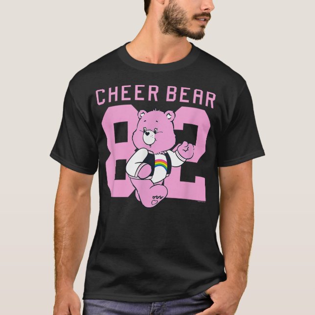 Care Bears 82 Cheer Bear College Sports Jersey Sty T-Shirt (Front)