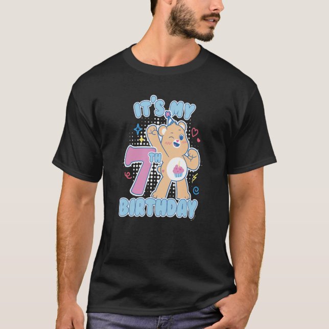 Care Bears Birthday Bear It's My 7th Birthday T-Shirt (Front)