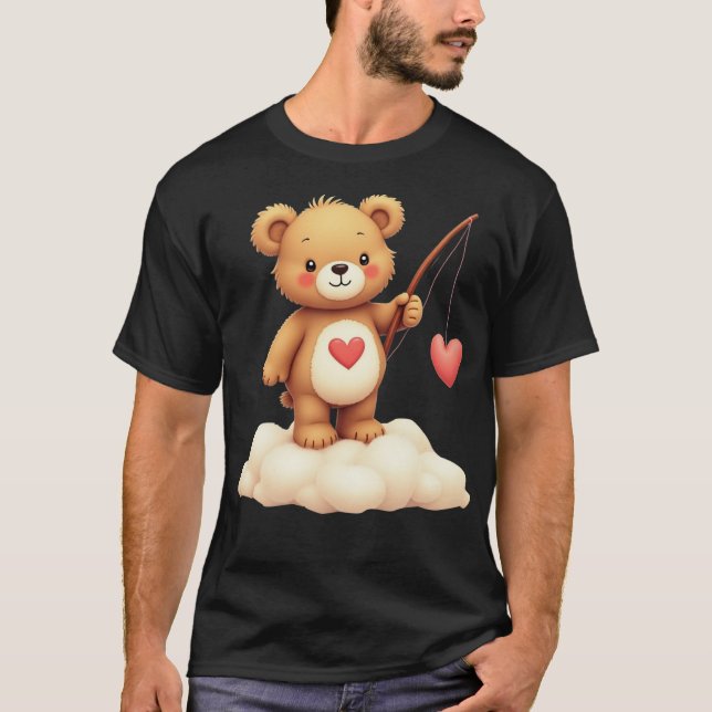 Care Bears Valentine's Day Tenderheart Bear Vintag T-Shirt (Front)