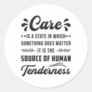 Care Caregiver Caregivers Nurse Nursing Job Funny Classic Round Sticker