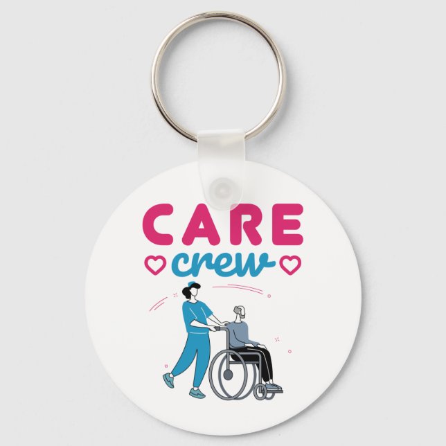 Care Crew Caregivers In Home Nursing Home Key Ring (Front)