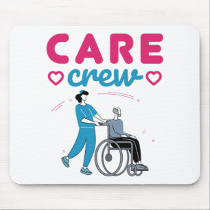 Care Crew Caregivers In Home Nursing Home Mouse Mat