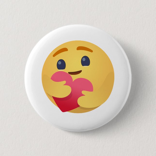 Care Emojis Facebook 6 Cm Round Badge (Front)