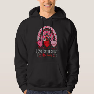 Care For Cutest Little Hearts PICU Nurse Valentine Hoodie