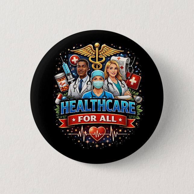 Care for Everyone 6 Cm Round Badge (Front)
