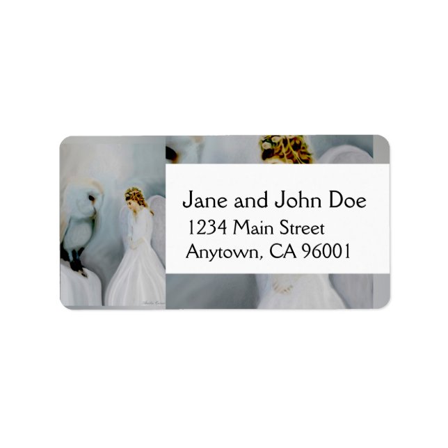 Care Guardian Angel and White Owl Label (Front)