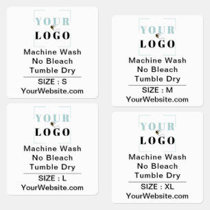 Care Instructions and Size Square White Clothing