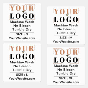 Care Instructions and Size Square White Garment