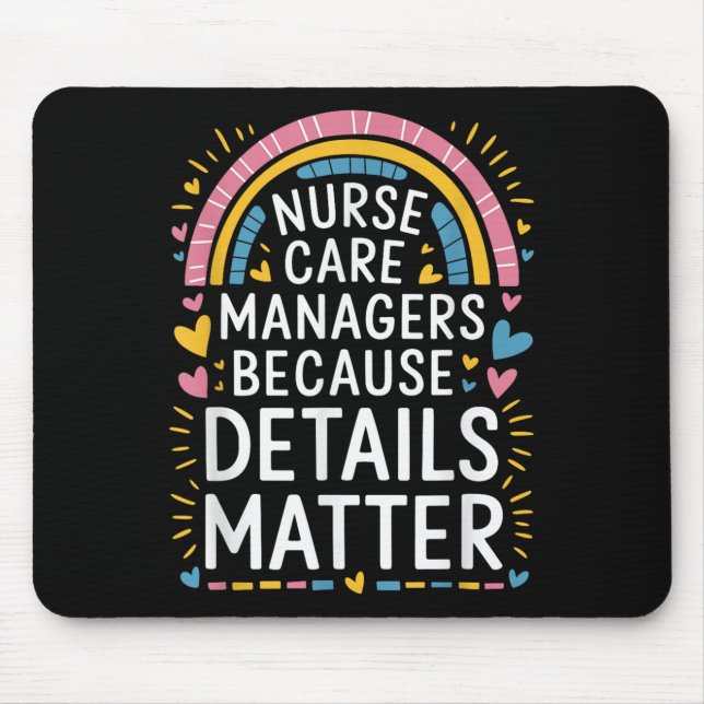 Care Manager Quotes For Nurse Case Management Stud Mouse Mat (Front)