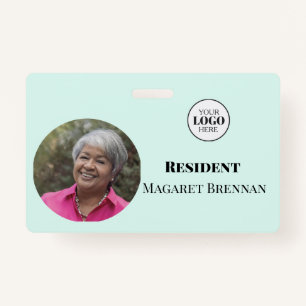 Care Nursing or Retirement Resident Photo ID  ID Badge