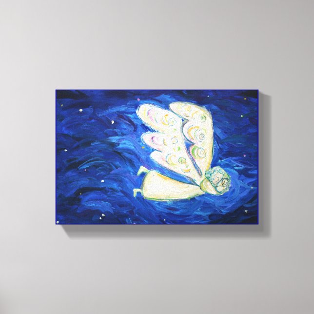 Care of the Soul Angel Painting Canvas (8" x 12") (Front)