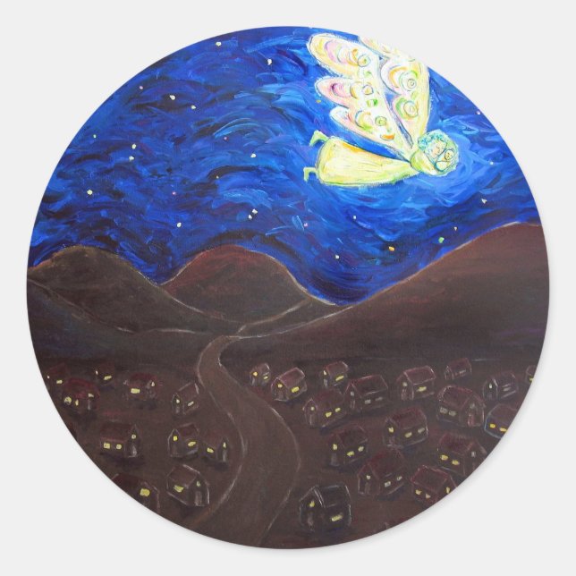 Care of the Soul Guardian Angel Custom Stickers (Front)