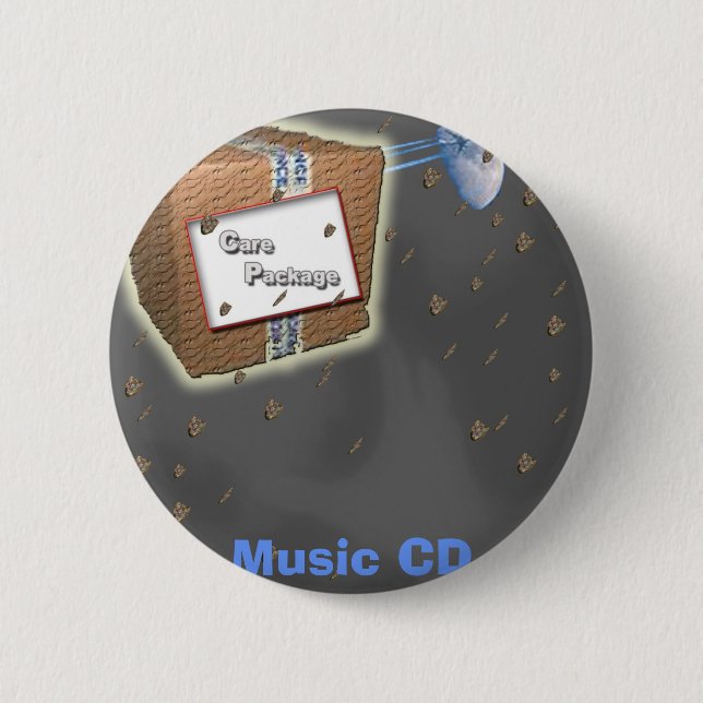 Care Package-Music CD Button (Front)