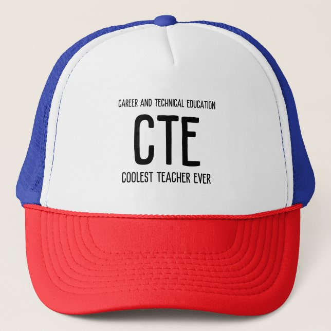 Career and technical education trucker hat (Front)