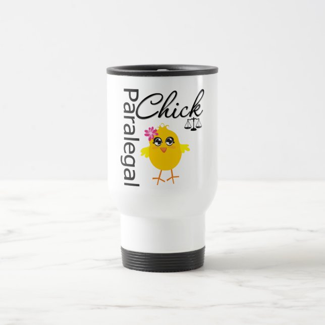 Career Chick Paralegal Travel Mug (Center)