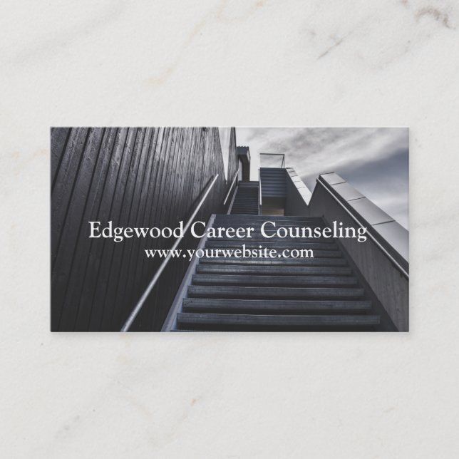 Career Counseling Therapist Life Coach Business Card (Front)