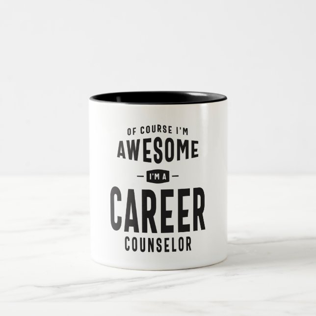 Career Counsellor Two-Tone Coffee Mug (Center)
