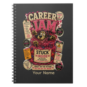 Career Jam Personalised Funny Office T-Shirt Notebook
